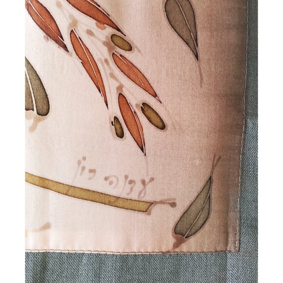 Edna Ron Hand painted Judaica Gift Bread Cover Shabat Shalom Challah Cover Silk - Picture 3 of 8